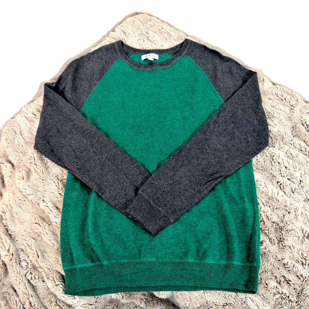 The Rail - Baseball style crewneck Sweater